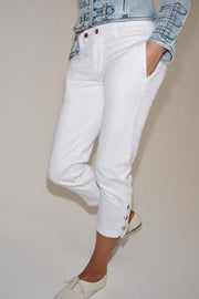 Jean ZW Collection capri taille mi-haute