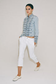Jean ZW Collection capri taille mi-haute