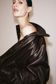 Veste bomber 100 % cuir ZW Collection