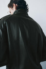 Veste bomber en cuir ZW Collection Édition limitée