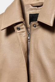 Blazer cintré 100 % cuir
