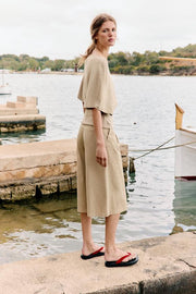 Pull en maille avec ceinture