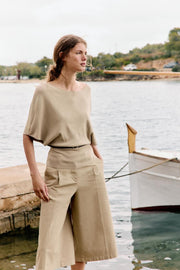 Pull en maille avec ceinture