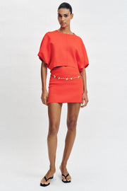 Jupe mini en maille