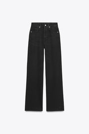Jean TRF à jambe large taille haute