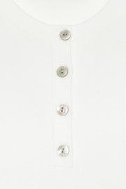 Top en maille à boutons
