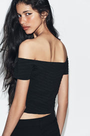 Top corset en maille