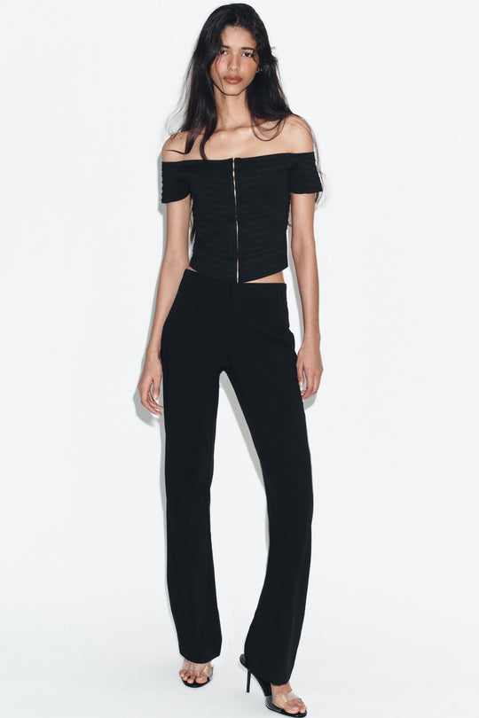 Top corset en maille