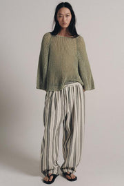 Pull ajouré en maille