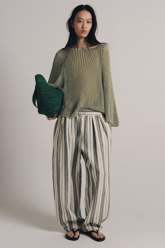 Pull ajouré en maille