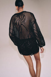 Pull en maille ajourée