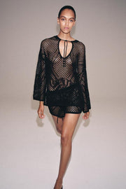 Pull en maille ajourée