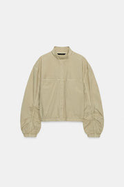 Blouson en popeline effet délavé