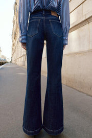 Jean Z1975 coupe bootcut taille haute à pli nervuré