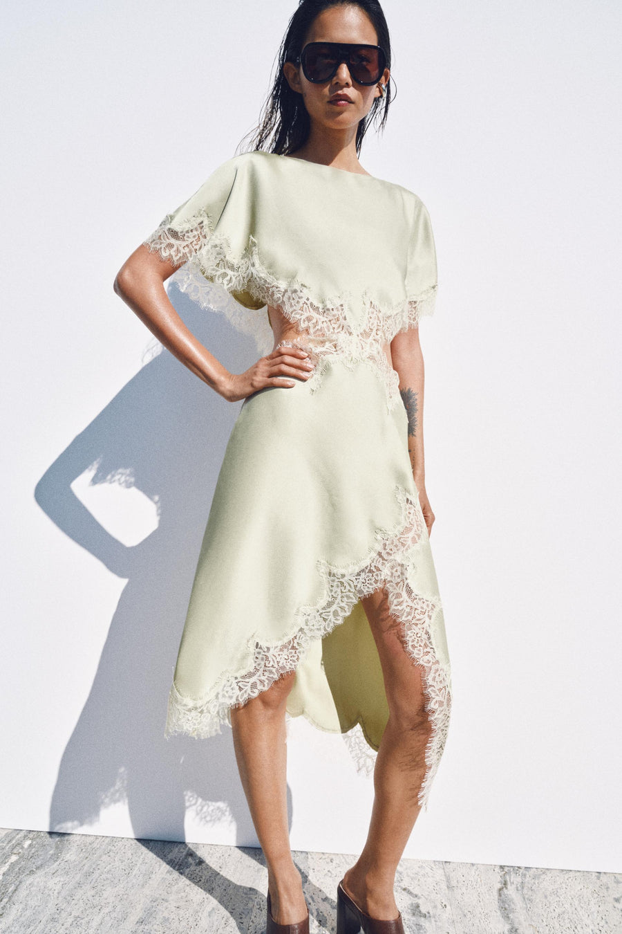 Robe à découpes en dentelle ZW Collection