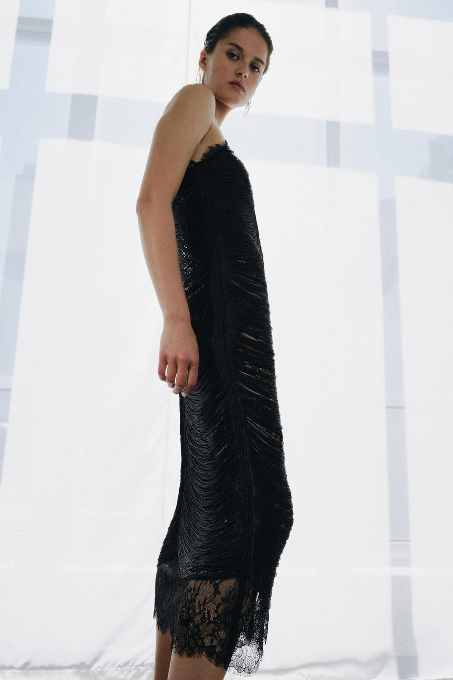 Robe longue à franges ZW Collection Édition limitée