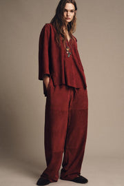 Pantalon en cuir suédé Édition limitée