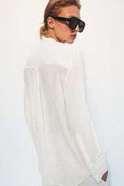 Chemise à brandebourgs 100 % lin ZW Collection