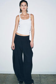 Pantalon à jambe large à plis ZW Collection