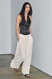 Pantalon à jambe large à rayures ZW Collection