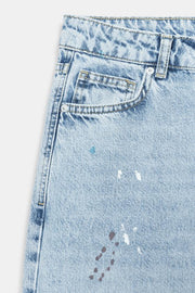 Jean Z1975 coupe ample taille mi-haute effet peinture