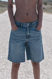 Bermuda Z1975 en denim taille mi-haute