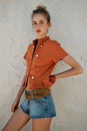 Short Z1975 en denim avec ceinture