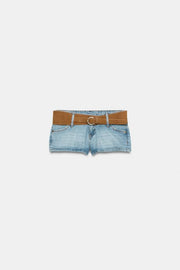 Short Z1975 en denim avec ceinture