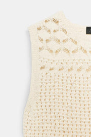 Top en maille pointelle