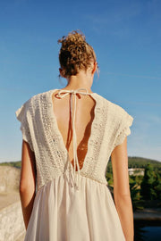 Robe contrastée en maille