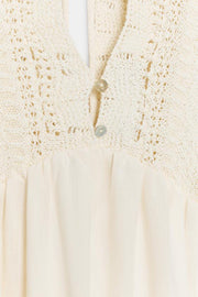 Robe contrastée en maille
