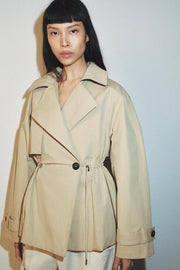 Trench court taille réglable