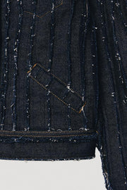 Veste en denim effilochée Édition limitée