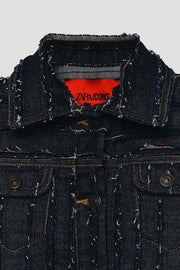 Veste en denim effilochée Édition limitée