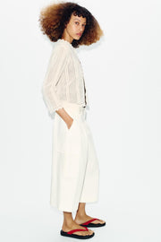 Veste en maille pointelle