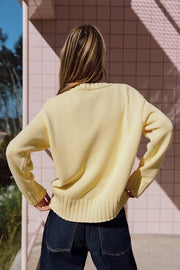 Pull en maille à bas asymétrique