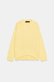 Pull en maille à bas asymétrique