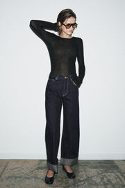 Jean ZW Collection baggy taille mi-haute