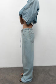 Jean fluide en denim TRF