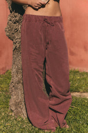 Pantalon fluide à cordons