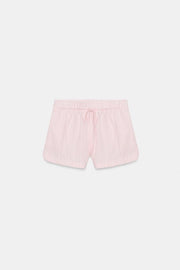 Short en popeline à rayures