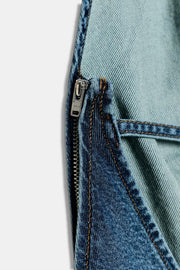 Combinaison Z1975 dos-nu en denim avec ceinture