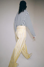 Pantalon style pyjama à rayures ZW Collection