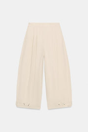 Pantalon coupe barrel à bas réglable