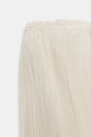 Robe bustier contrastée brodée