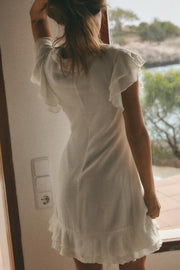 Robe mini à volants