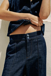 Pantalon droit en lin
