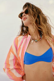 Veste bomber à rayures