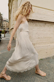 Robe midi lingerie en dentelle