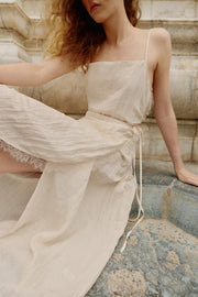 Robe midi lingerie en dentelle